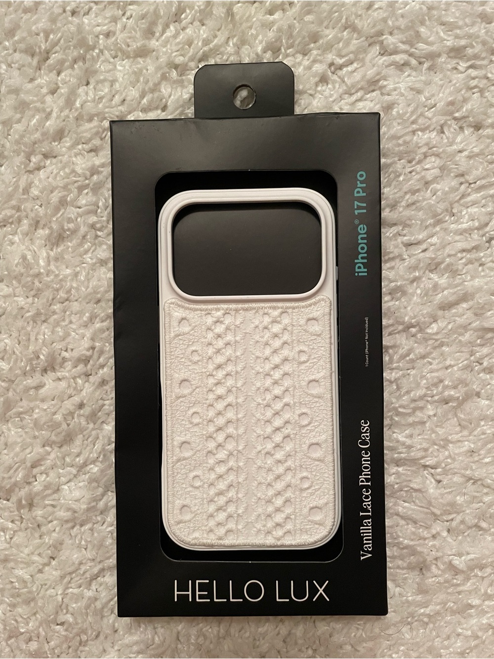 Hello Lux Vanilla Lace Phone Case for iPhone 17 Pro Brand New in box
